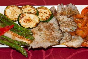 parrillada de verduras restaurante la chuleta